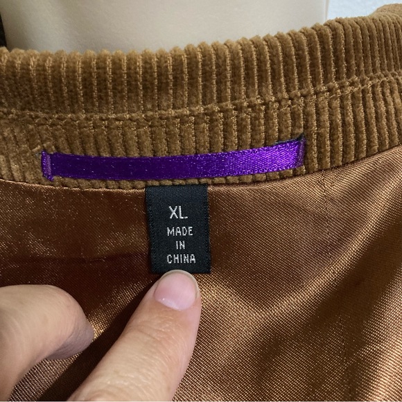 Brown Corduroy Suit Blazer Jacket Coat Brown G-III Apparel Men's XL - Picture 13 of 15